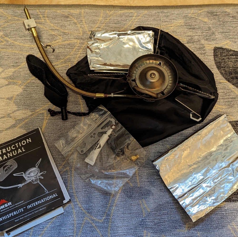 MSR Whisperlite International backpacking or camping stove